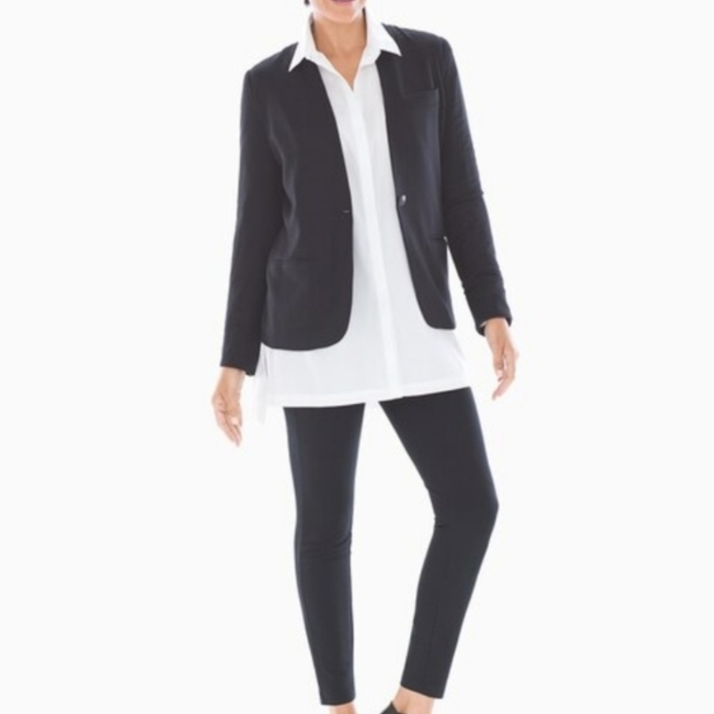 Soma Knit Blazer Black Size Medium